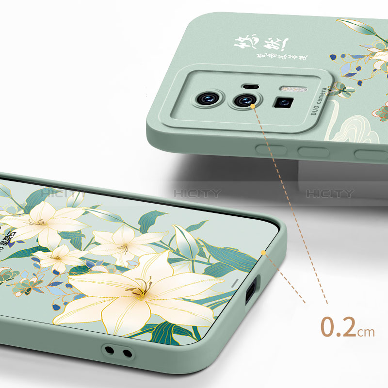 Funda Silicona Gel Goma Flores Carcasa para Xiaomi Redmi K60 5G