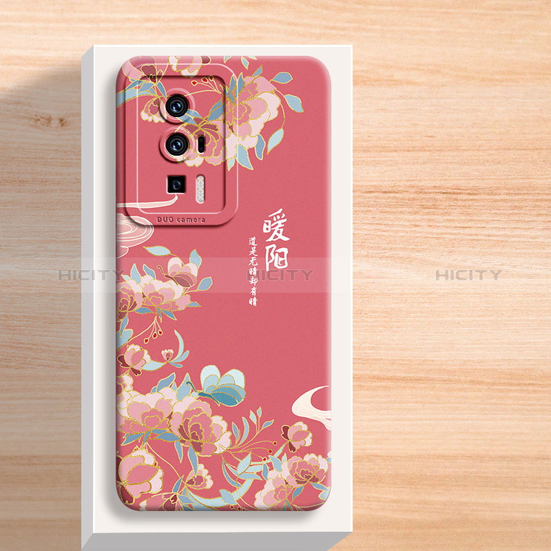 Funda Silicona Gel Goma Flores Carcasa para Xiaomi Redmi K60 5G