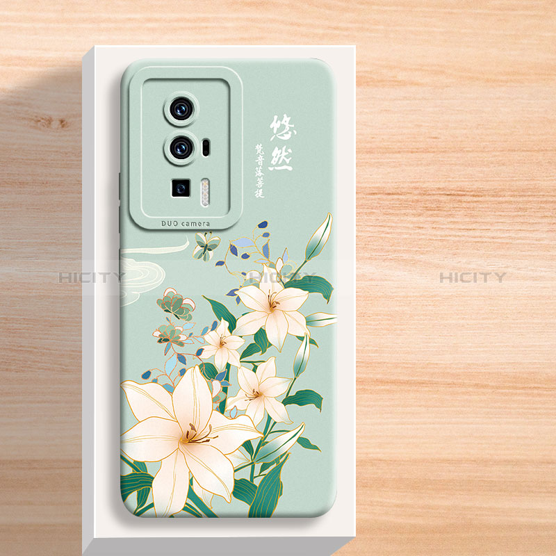 Funda Silicona Gel Goma Flores Carcasa para Xiaomi Redmi K60 5G