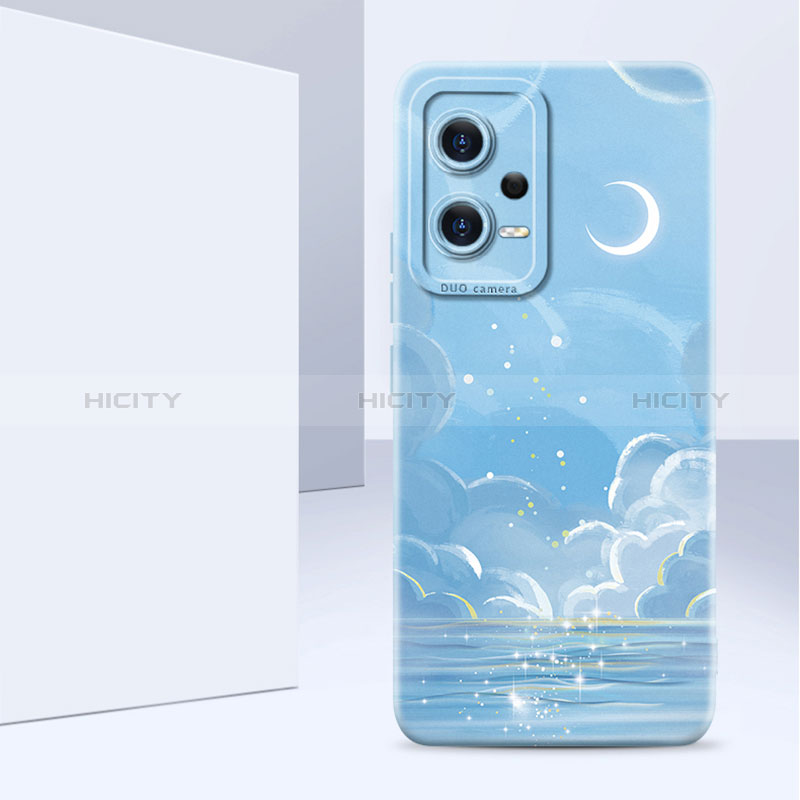 Funda Silicona Gel Goma Flores Carcasa para Xiaomi Redmi Note 12 5G