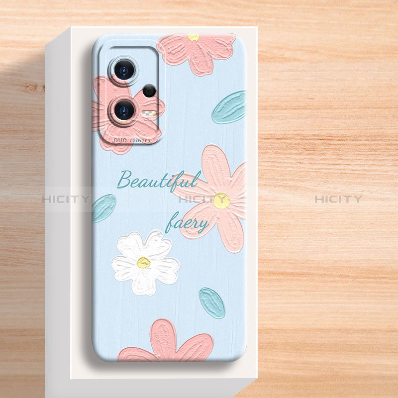 Funda Silicona Gel Goma Flores Carcasa para Xiaomi Redmi Note 12 Pro 5G