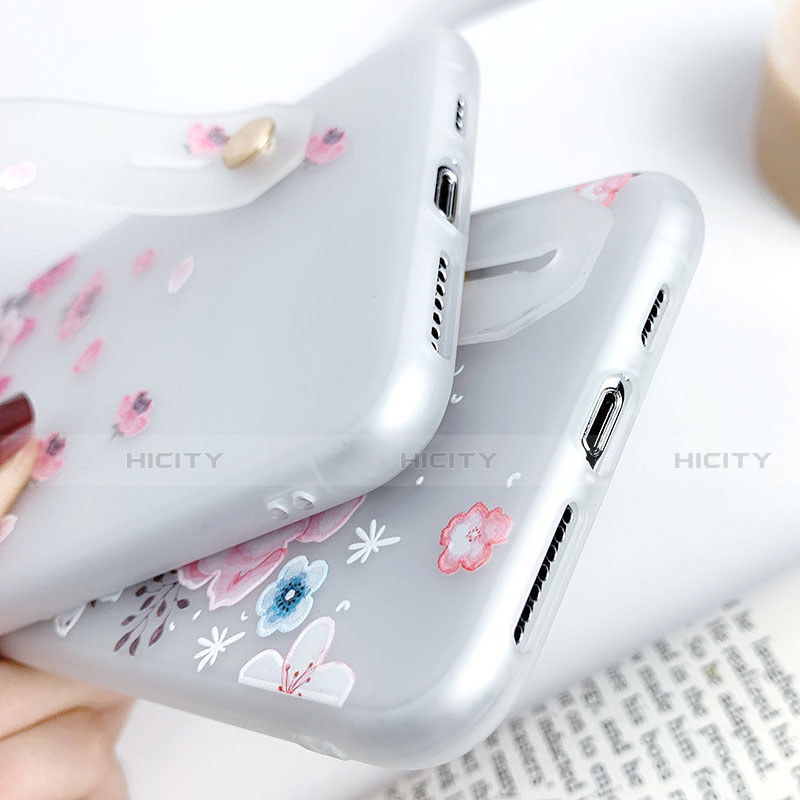 Funda Silicona Gel Goma Flores Carcasa S01 para Apple iPhone Xs Max