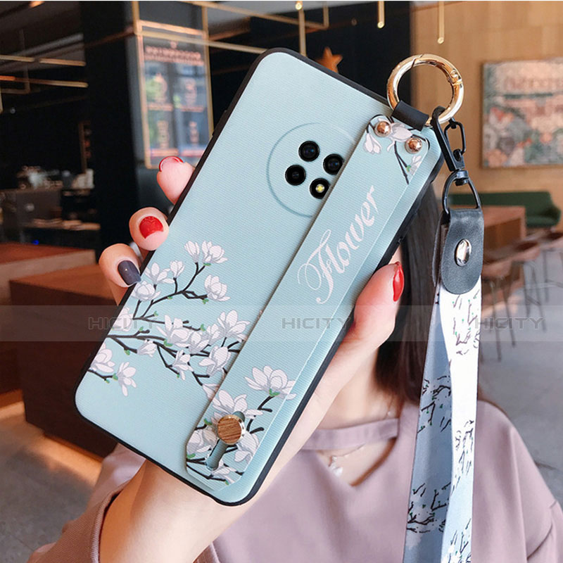 Funda Silicona Gel Goma Flores Carcasa S01 para Huawei Enjoy 20 Plus 5G