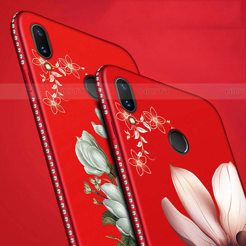 Funda Silicona Gel Goma Flores Carcasa S01 para Huawei P Smart Z