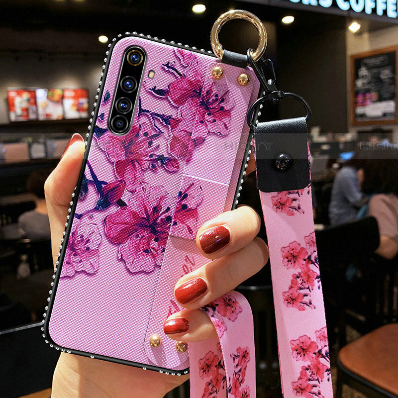 Funda Silicona Gel Goma Flores Carcasa S01 para Realme X50 Pro 5G