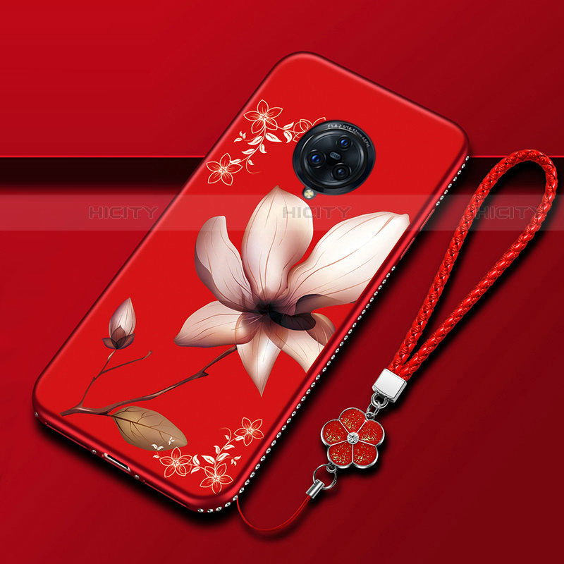 Funda Silicona Gel Goma Flores Carcasa S01 para Vivo Nex 3