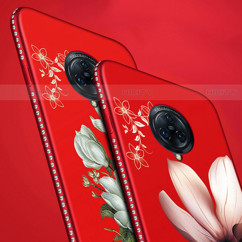 Funda Silicona Gel Goma Flores Carcasa S01 para Vivo Nex 3