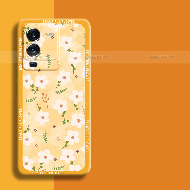 Funda Silicona Gel Goma Flores Carcasa S01 para Vivo V25 Pro 5G