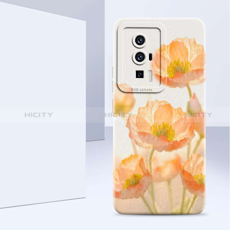 Funda Silicona Gel Goma Flores Carcasa S01 para Xiaomi Poco F5 Pro 5G