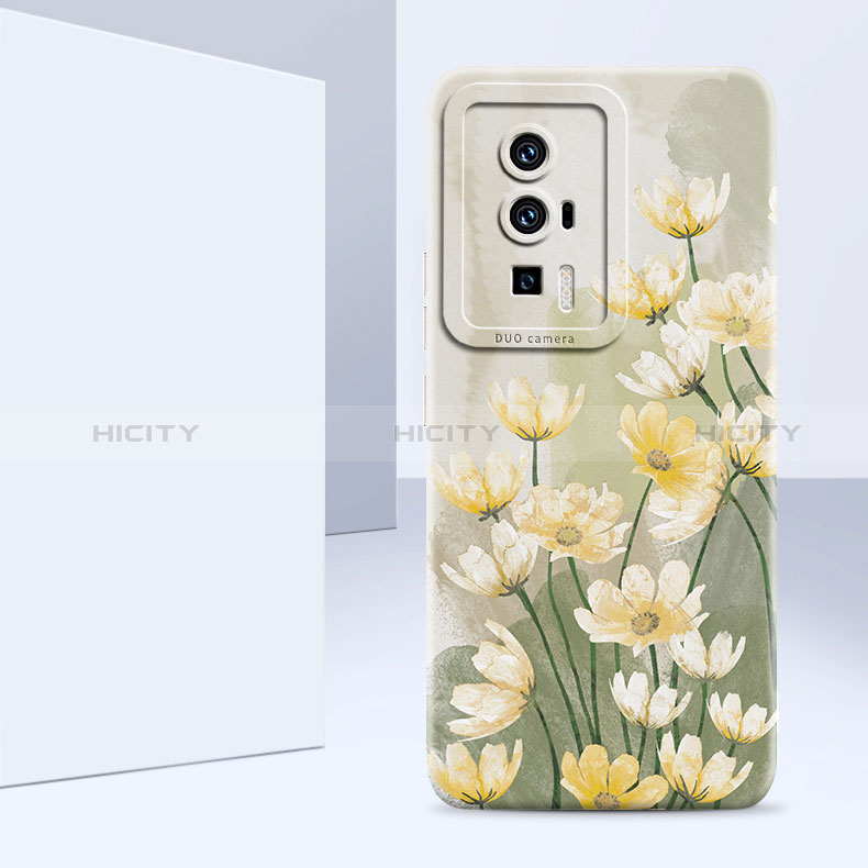 Funda Silicona Gel Goma Flores Carcasa S01 para Xiaomi Poco F5 Pro 5G