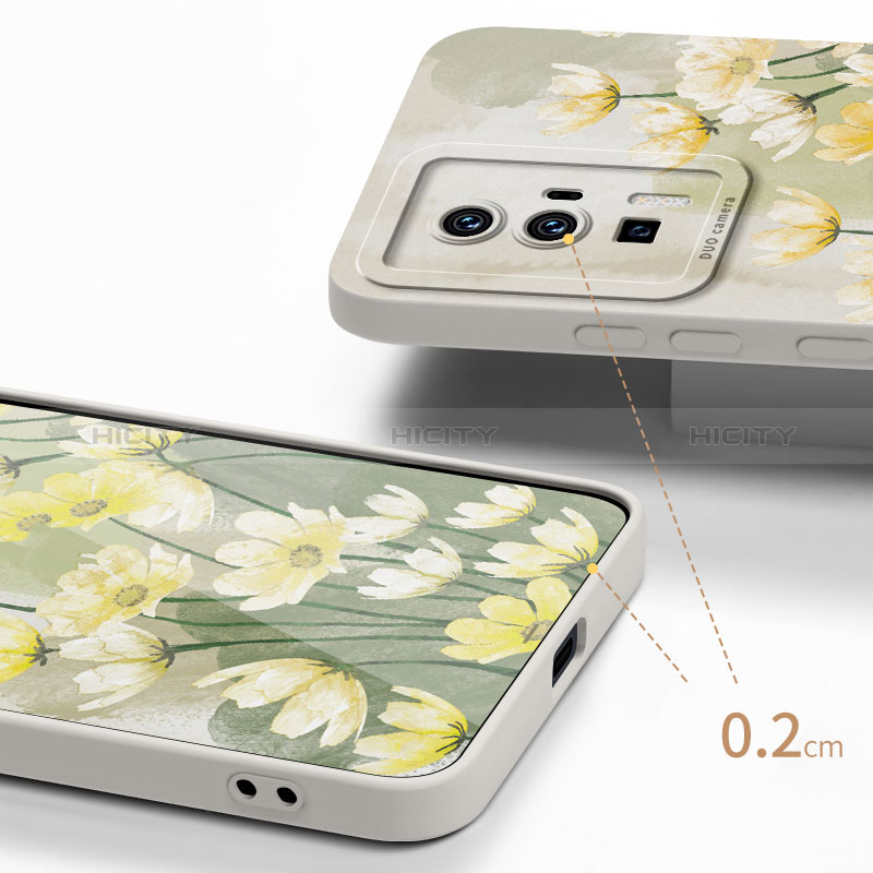 Funda Silicona Gel Goma Flores Carcasa S01 para Xiaomi Poco F5 Pro 5G