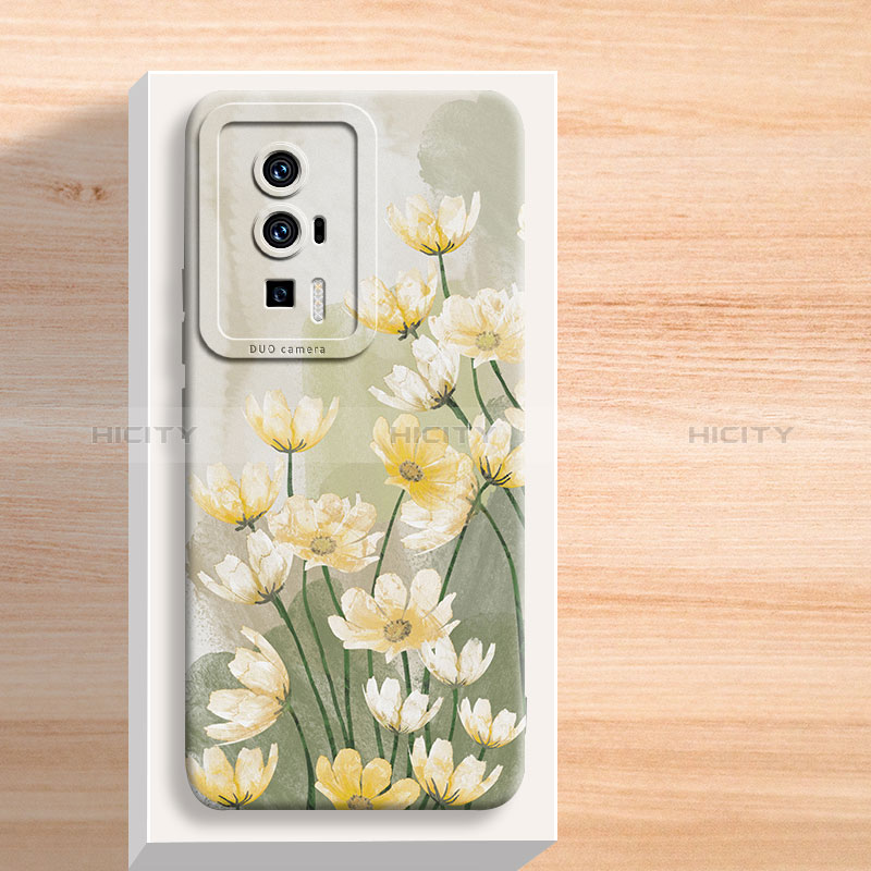 Funda Silicona Gel Goma Flores Carcasa S01 para Xiaomi Poco F5 Pro 5G