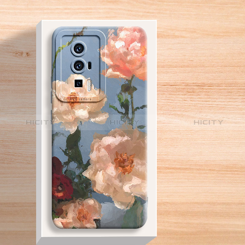 Funda Silicona Gel Goma Flores Carcasa S01 para Xiaomi Poco F5 Pro 5G