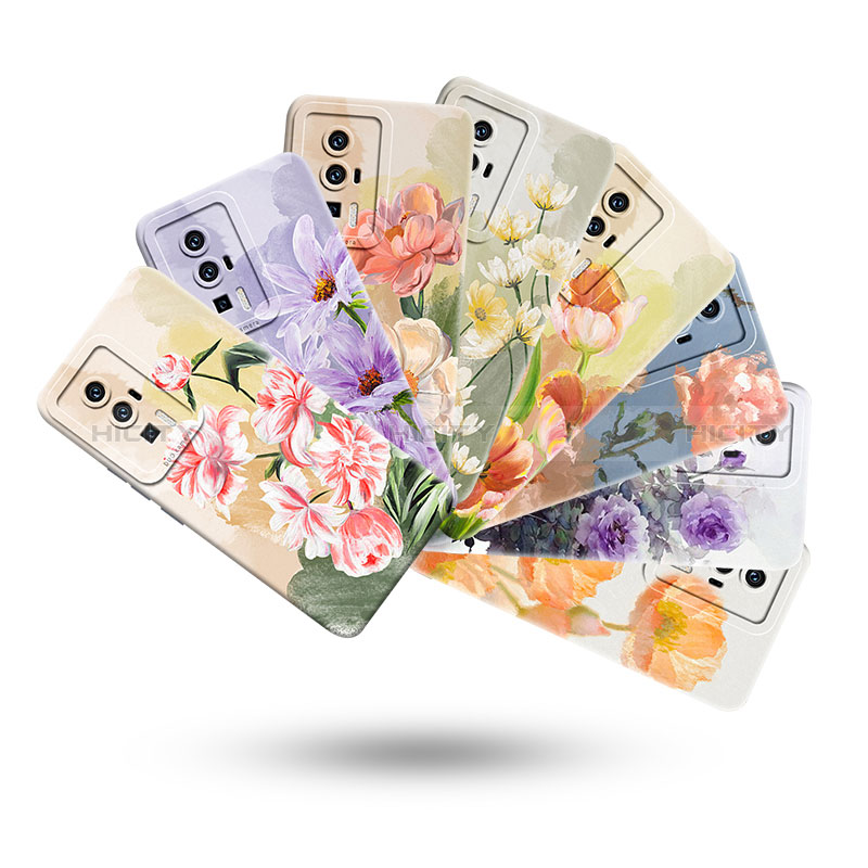 Funda Silicona Gel Goma Flores Carcasa S01 para Xiaomi Redmi K60 5G