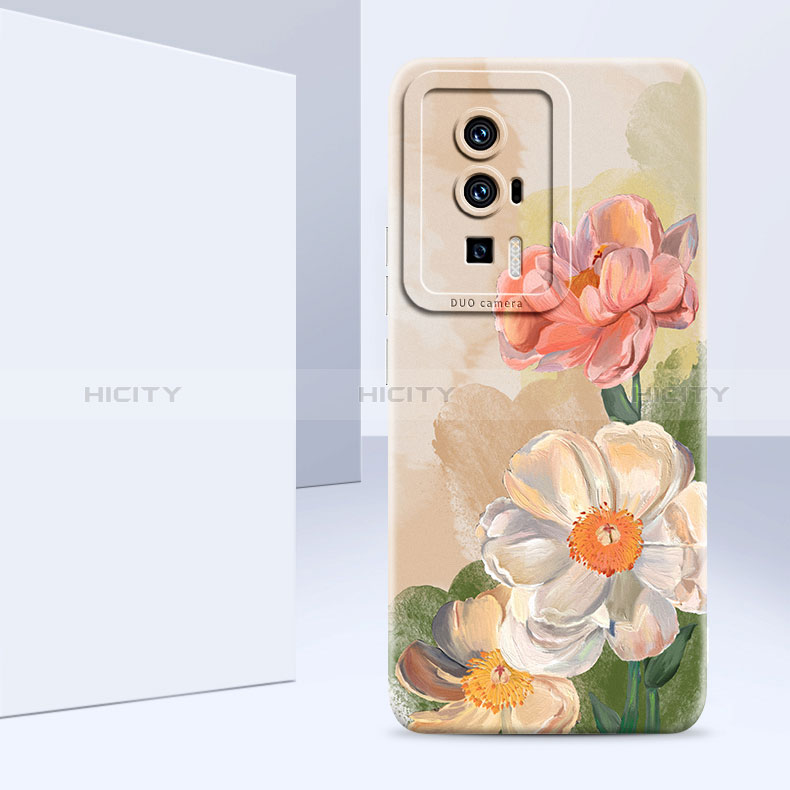 Funda Silicona Gel Goma Flores Carcasa S01 para Xiaomi Redmi K60 5G