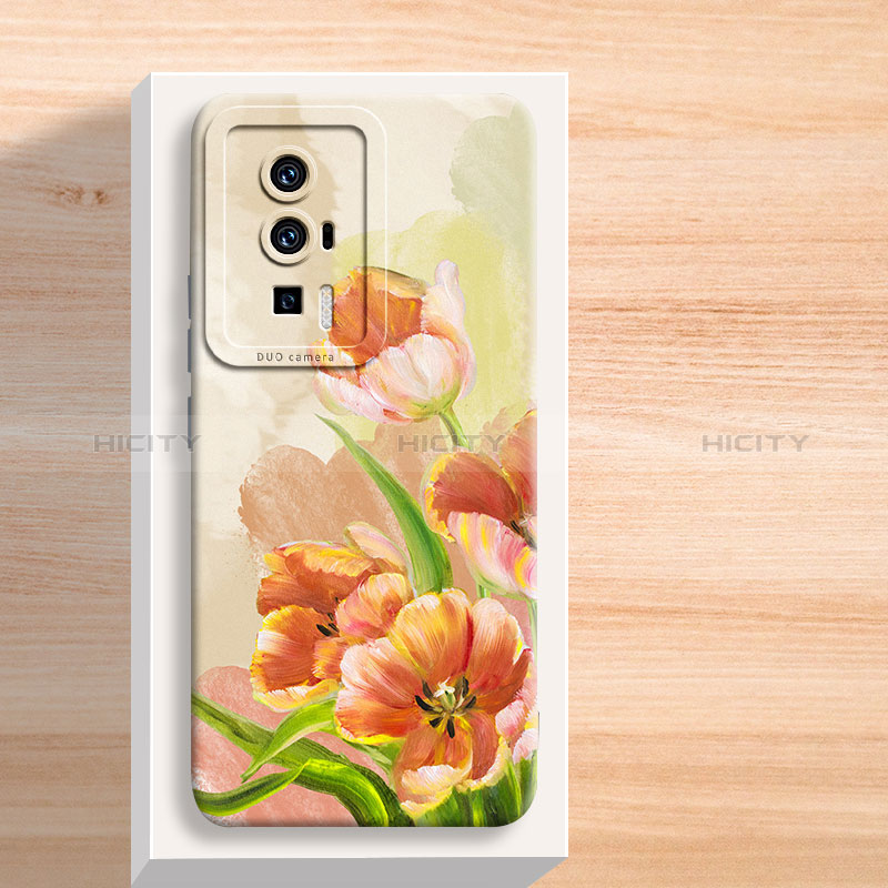 Funda Silicona Gel Goma Flores Carcasa S01 para Xiaomi Redmi K60 5G