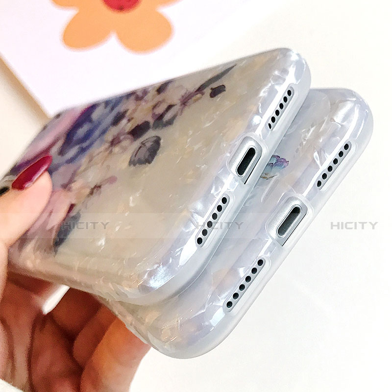 Funda Silicona Gel Goma Flores Carcasa S02 para Apple iPhone 11