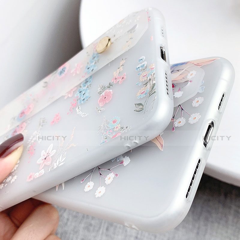 Funda Silicona Gel Goma Flores Carcasa S02 para Apple iPhone Xs