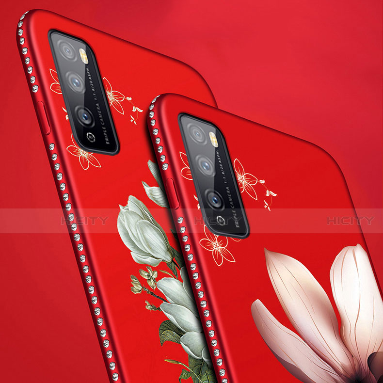 Funda Silicona Gel Goma Flores Carcasa S02 para Huawei Enjoy 20 Pro 5G