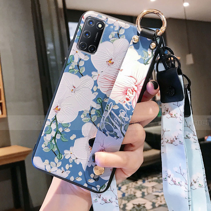 Funda Silicona Gel Goma Flores Carcasa S02 para Oppo A72