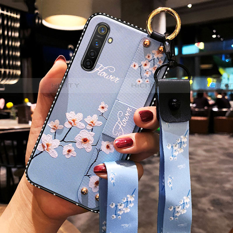 Funda Silicona Gel Goma Flores Carcasa S02 para Oppo K5