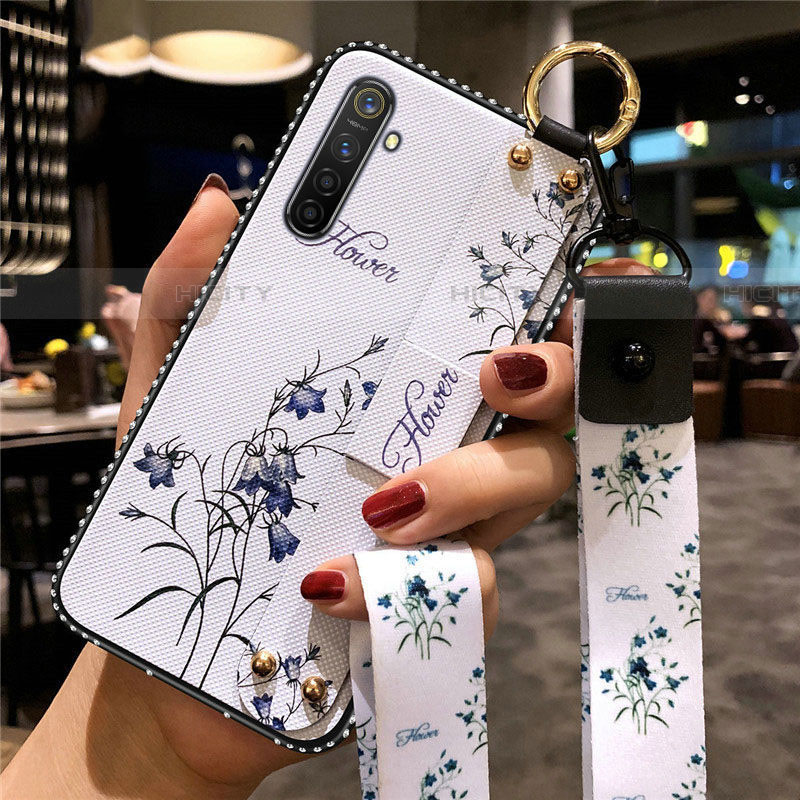 Funda Silicona Gel Goma Flores Carcasa S02 para Oppo K5