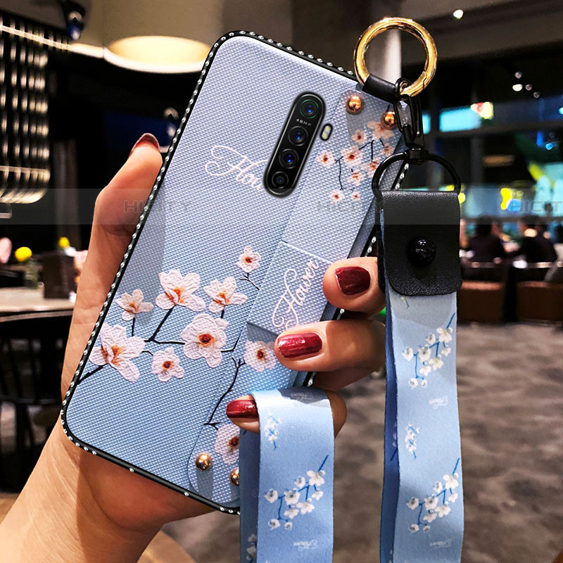 Funda Silicona Gel Goma Flores Carcasa S02 para Realme X2 Pro