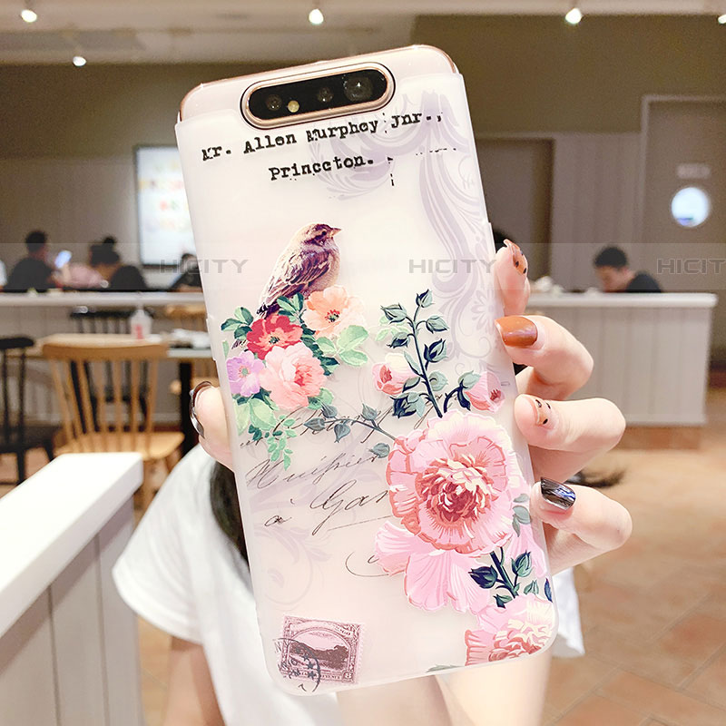 Funda Silicona Gel Goma Flores Carcasa S02 para Samsung Galaxy A90 4G