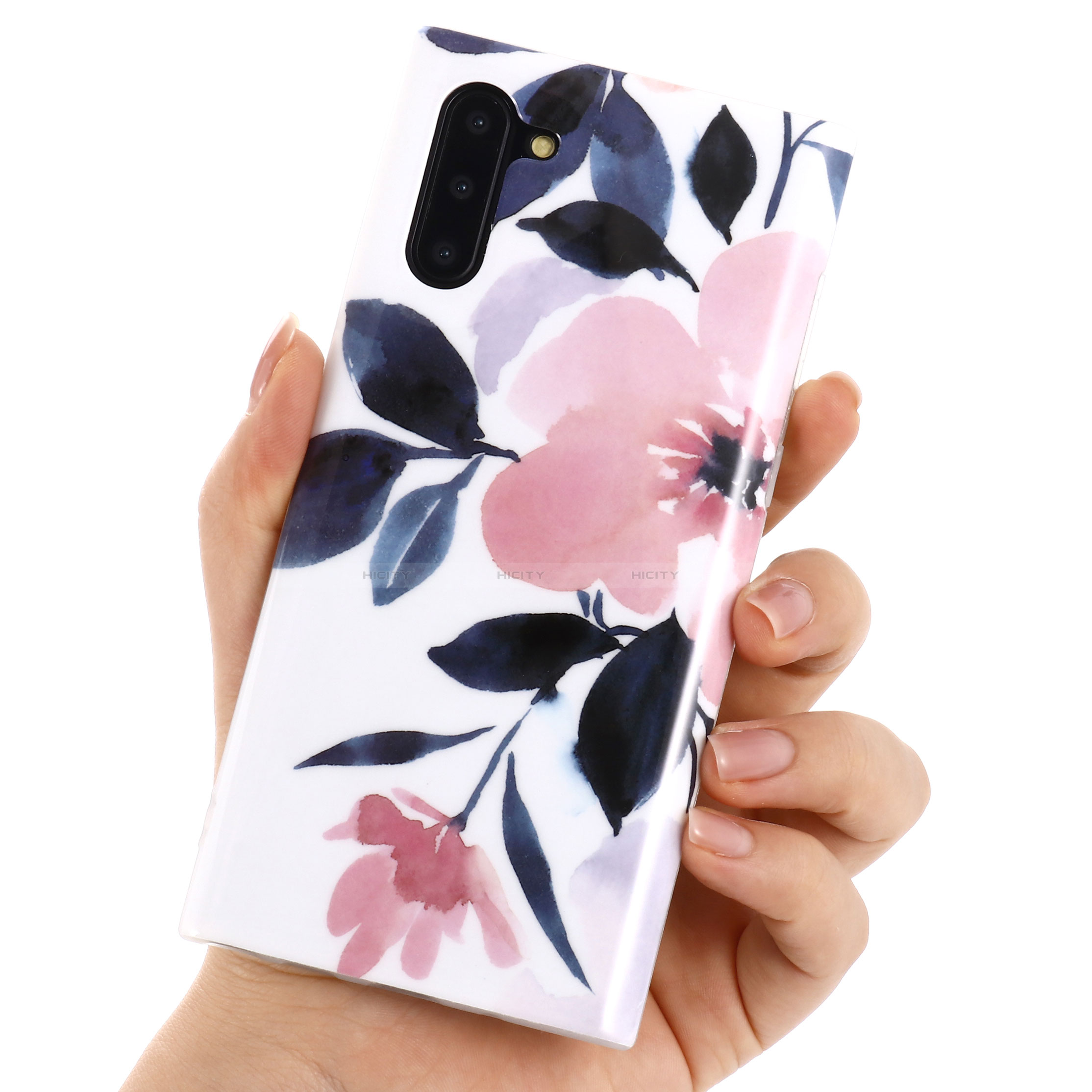 Funda Silicona Gel Goma Flores Carcasa S02 para Samsung Galaxy Note 10 5G