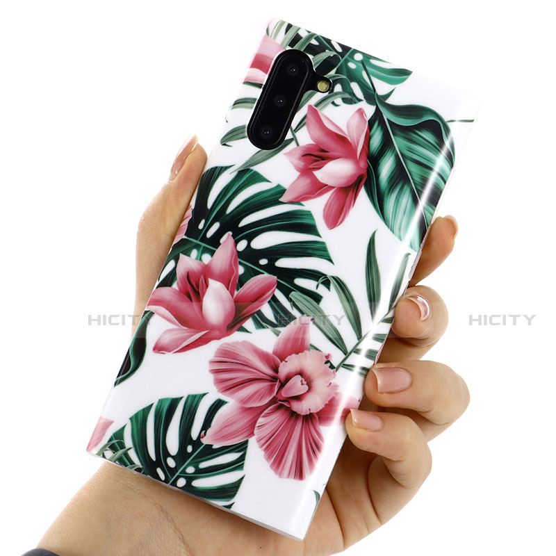 Funda Silicona Gel Goma Flores Carcasa S02 para Samsung Galaxy Note 10 5G