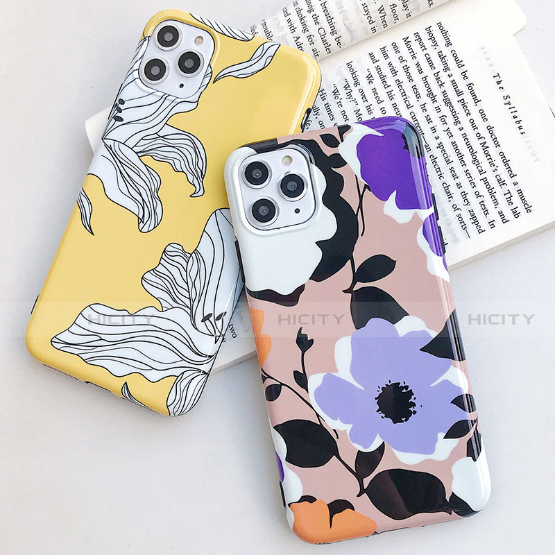 Funda Silicona Gel Goma Flores Carcasa S03 para Apple iPhone 11 Pro