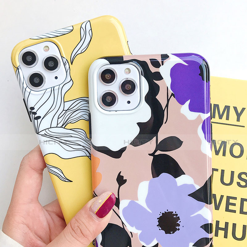 Funda Silicona Gel Goma Flores Carcasa S03 para Apple iPhone 11 Pro