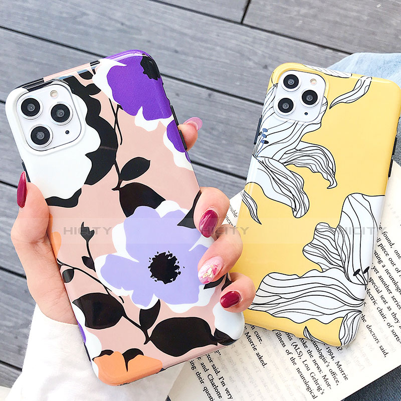 Funda Silicona Gel Goma Flores Carcasa S03 para Apple iPhone 11 Pro