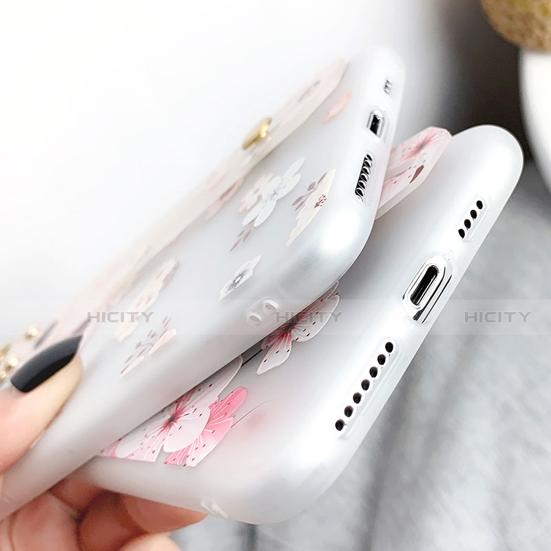 Funda Silicona Gel Goma Flores Carcasa S03 para Apple iPhone Xs Max