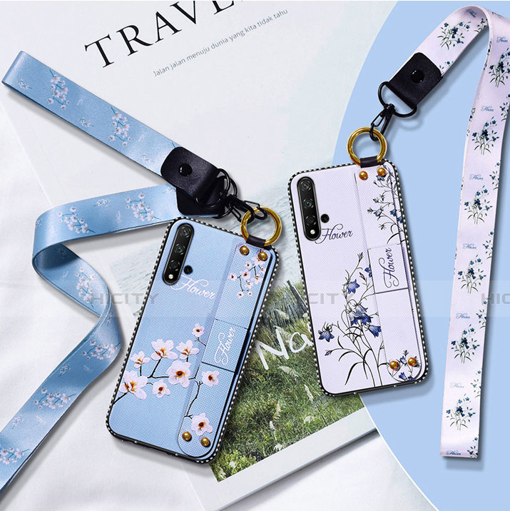 Funda Silicona Gel Goma Flores Carcasa S03 para Huawei Honor 20S