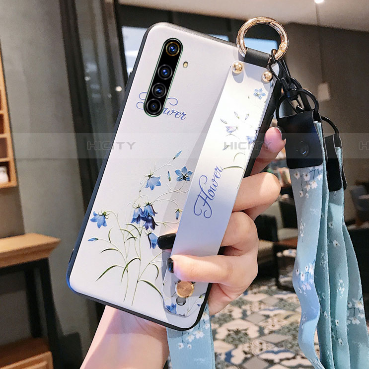 Funda Silicona Gel Goma Flores Carcasa S03 para Realme X50 Pro 5G