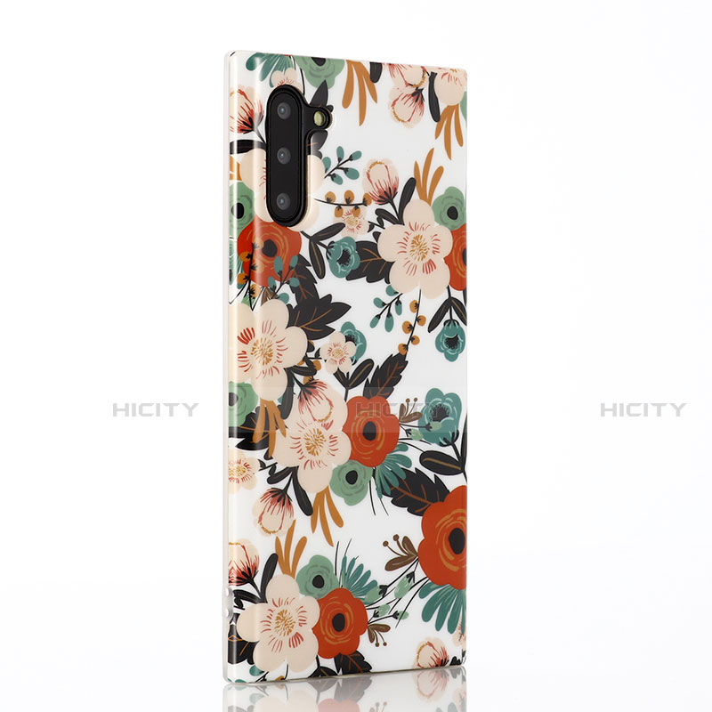 Funda Silicona Gel Goma Flores Carcasa S03 para Samsung Galaxy Note 10 5G