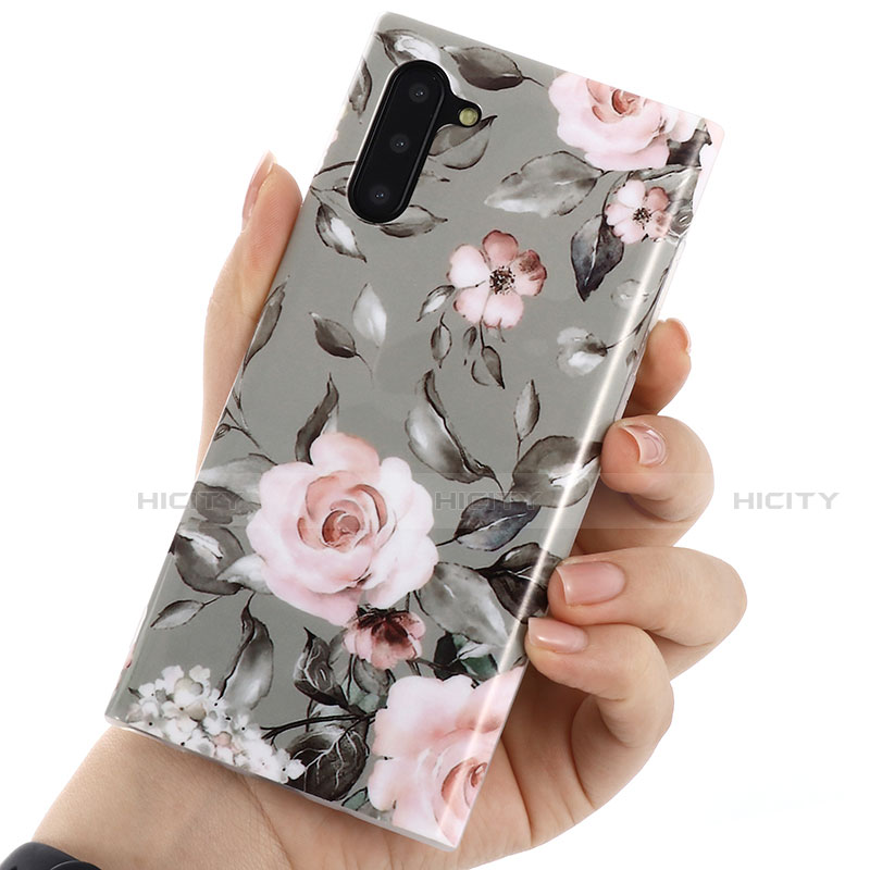 Funda Silicona Gel Goma Flores Carcasa S03 para Samsung Galaxy Note 10