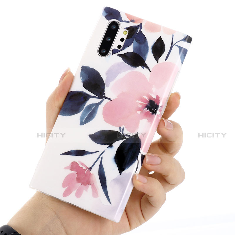 Funda Silicona Gel Goma Flores Carcasa S03 para Samsung Galaxy Note 10 Plus 5G