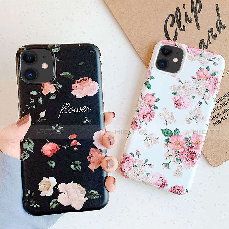 Funda Silicona Gel Goma Flores Carcasa S04 para Apple iPhone 11