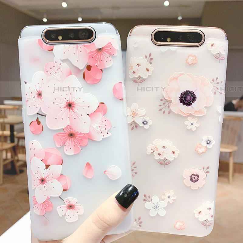 Funda Silicona Gel Goma Flores Carcasa S04 para Samsung Galaxy A90 4G