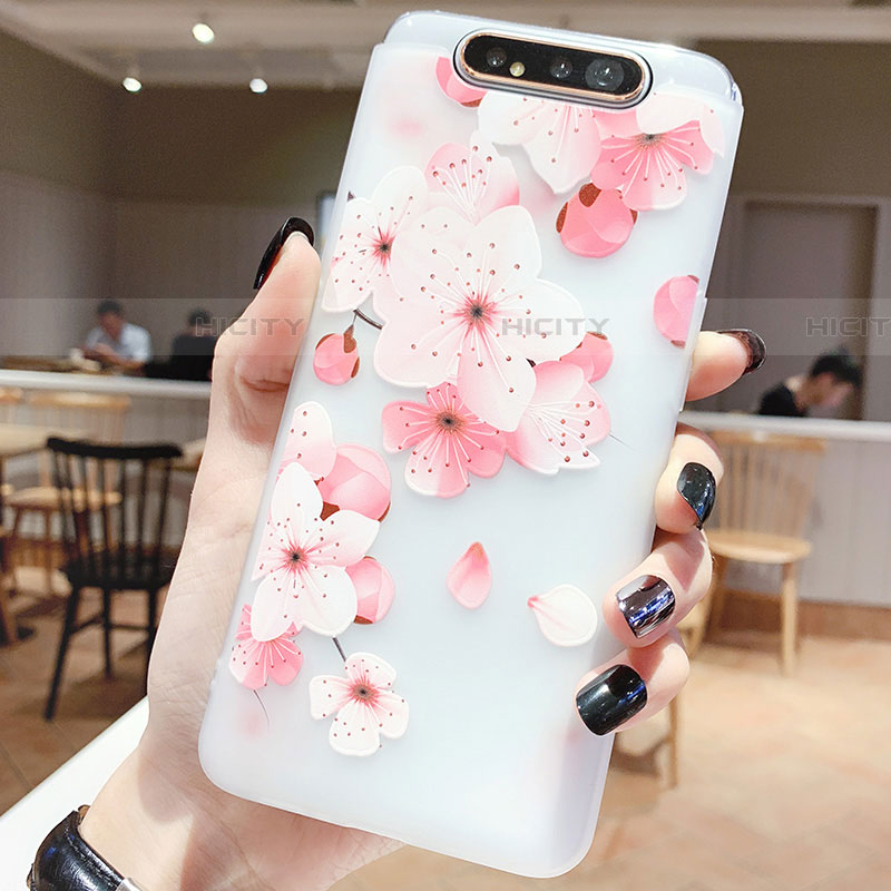 Funda Silicona Gel Goma Flores Carcasa S04 para Samsung Galaxy A90 4G