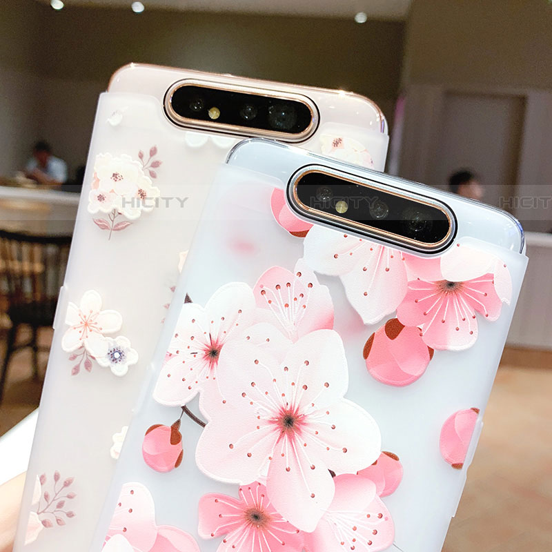 Funda Silicona Gel Goma Flores Carcasa S04 para Samsung Galaxy A90 4G