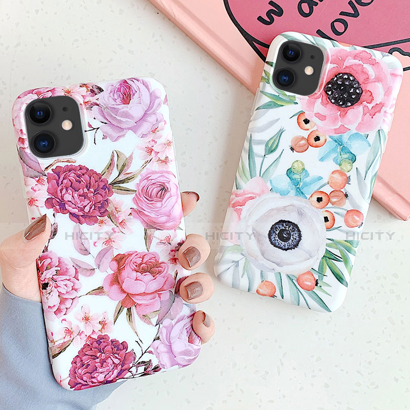 Funda Silicona Gel Goma Flores Carcasa S05 para Apple iPhone 11