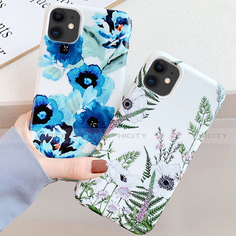 Funda Silicona Gel Goma Flores Carcasa S05 para Apple iPhone 11