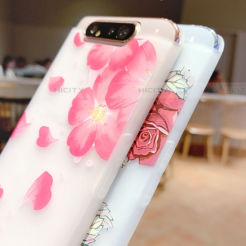 Funda Silicona Gel Goma Flores Carcasa S05 para Samsung Galaxy A90 4G