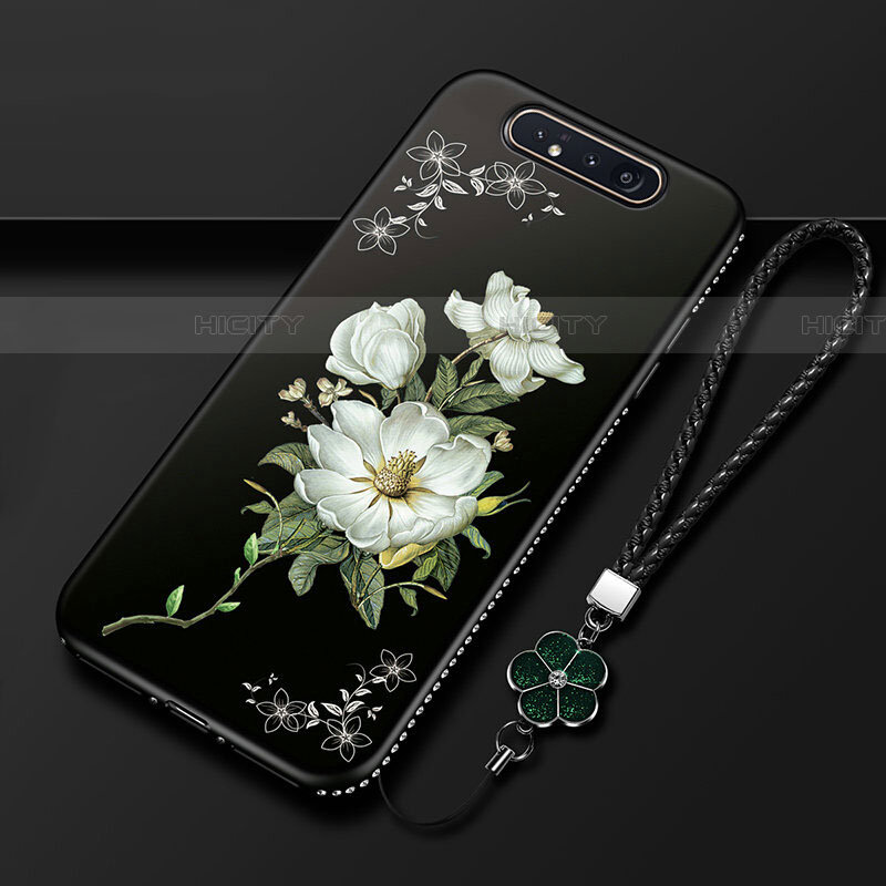 Funda Silicona Gel Goma Flores Carcasa S06 para Samsung Galaxy A90 4G