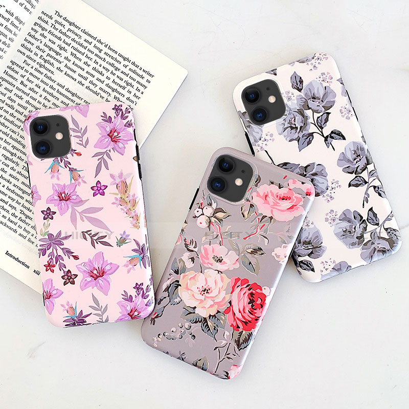 Funda Silicona Gel Goma Flores Carcasa S07 para Apple iPhone 11