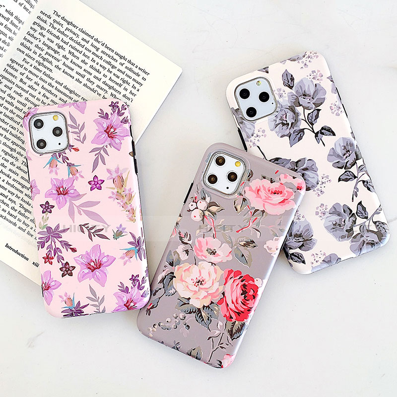 Funda Silicona Gel Goma Flores Carcasa S07 para Apple iPhone 11 Pro