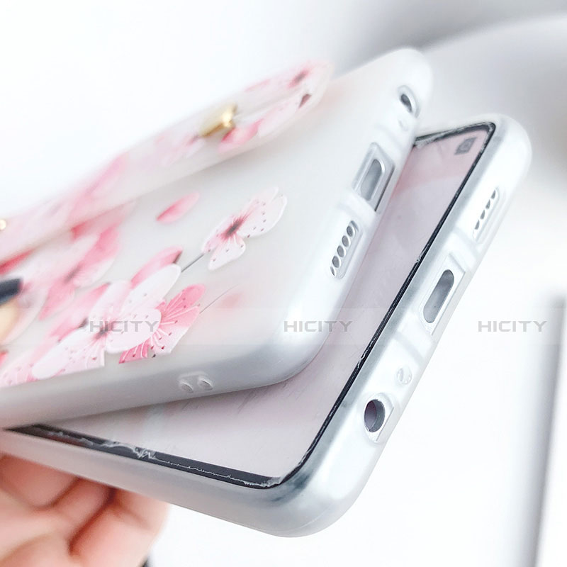 Funda Silicona Gel Goma Flores Carcasa S07 para Huawei P30